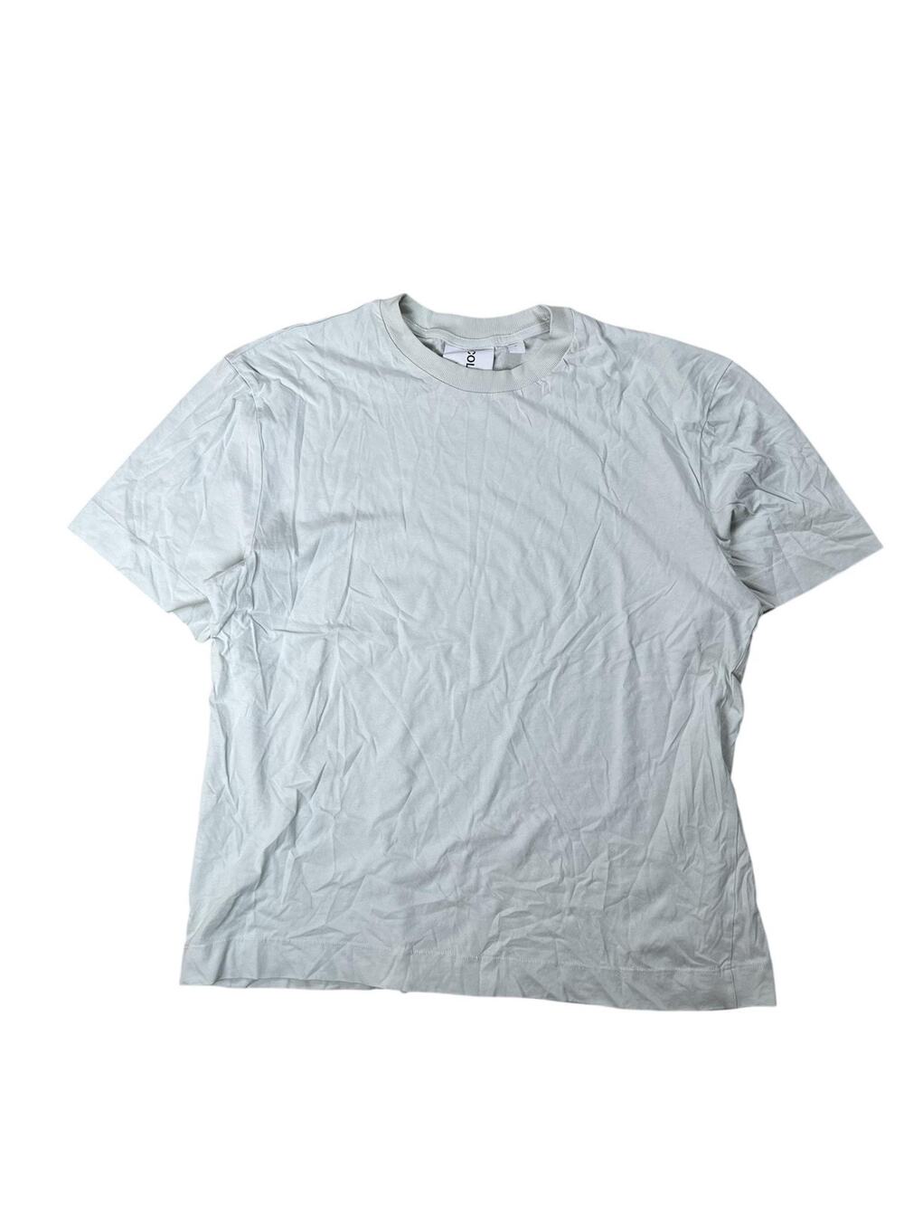 COLLUSION Shirt Mens L Green Cotton Crew Neck Basic Jersey Summer Regular Fit